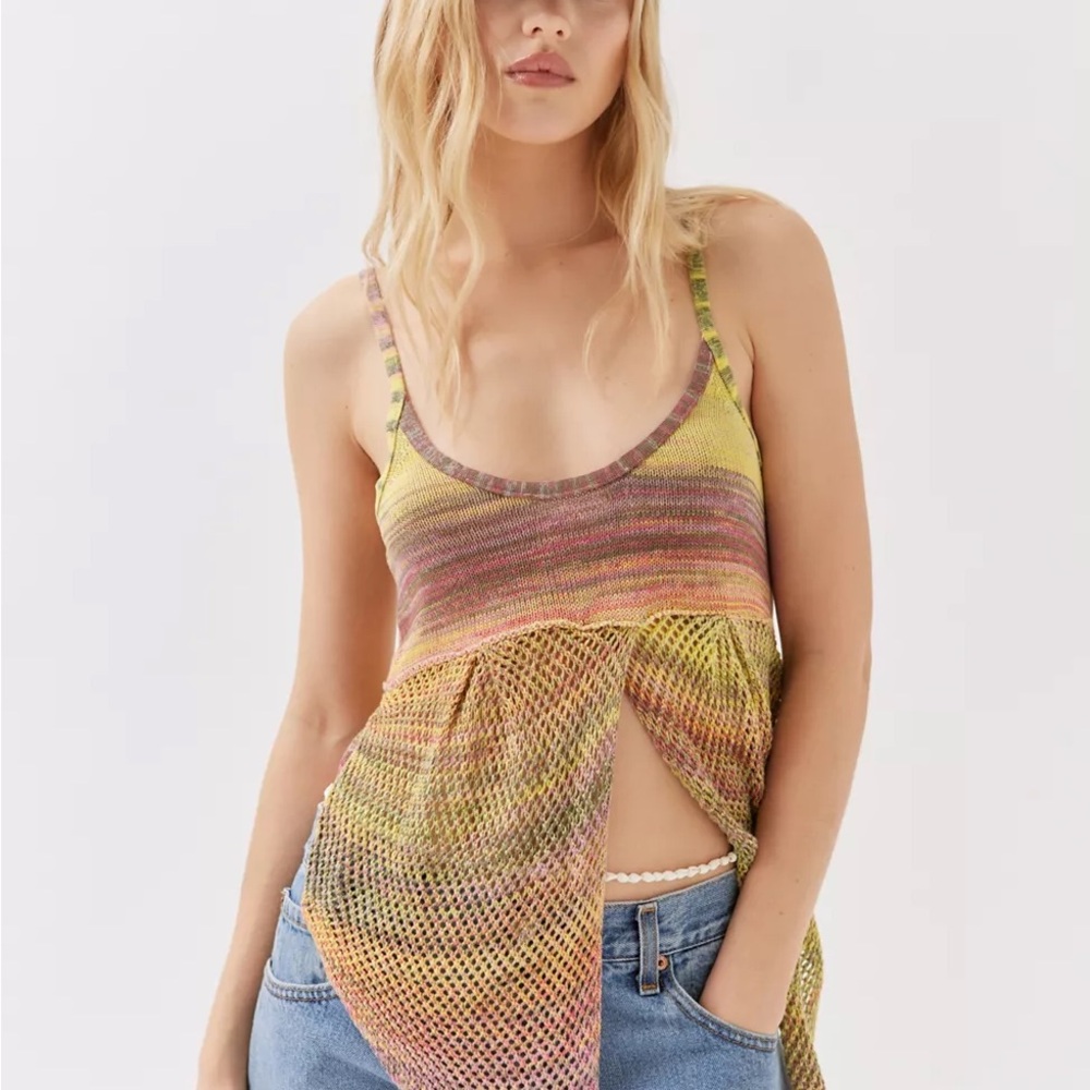 Urban Outfitters Emmy Flyaway Multicolor Knit Tank Top - NWT Size Small - Picture 6 of 7